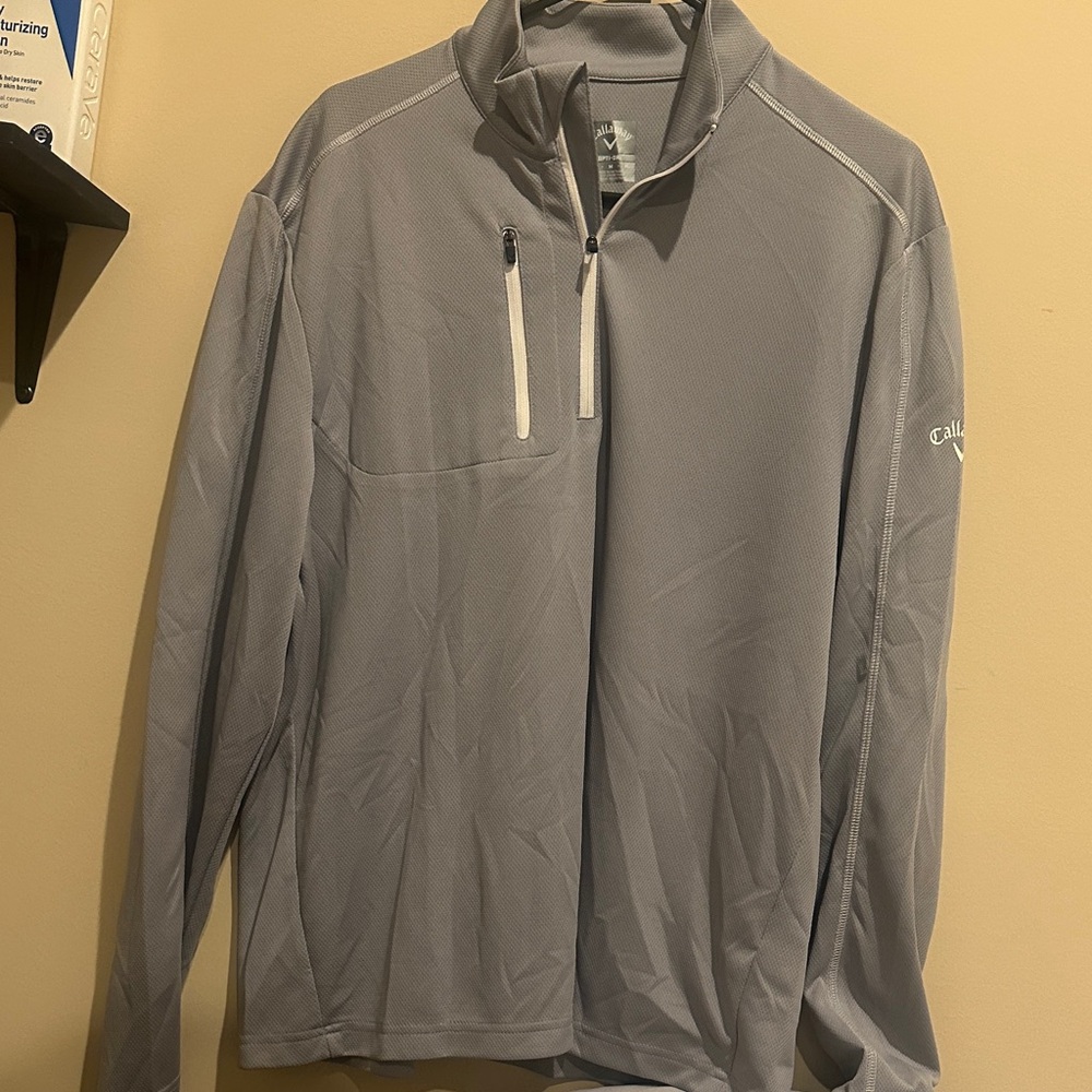Callaway Men's Light Gray Zip-Up